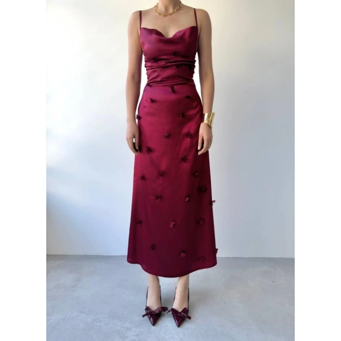 Dora Çiçek Detaylı Elbise