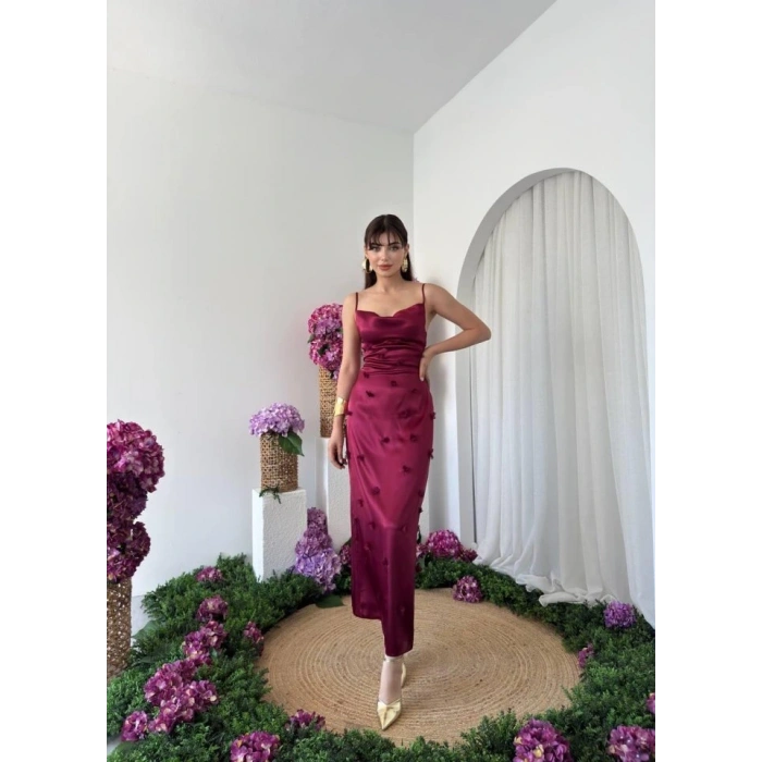 Dora Çiçek Detaylı Elbise