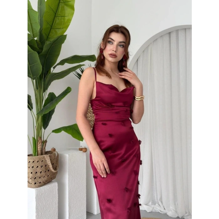 Dora Çiçek Detaylı Elbise