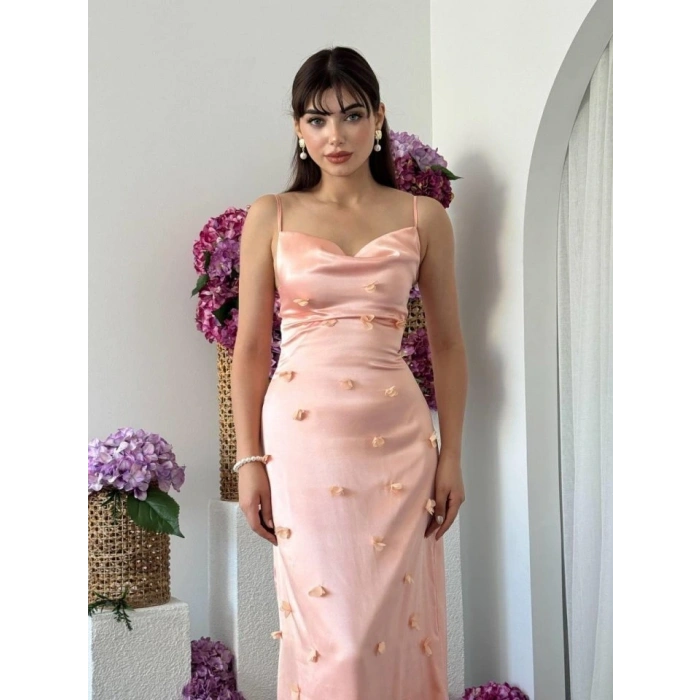 Dora Çiçek Detaylı Elbise