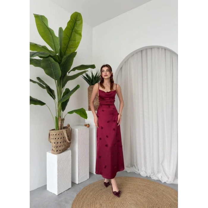 Dora Çiçek Detaylı Elbise