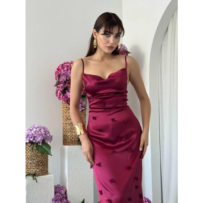 Dora Çiçek Detaylı Elbise