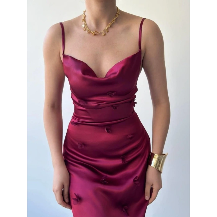 Dora Çiçek Detaylı Elbise