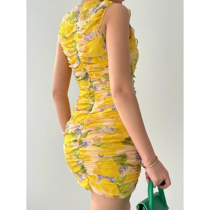 enisa Fırfırlı Mini Boy Elbise