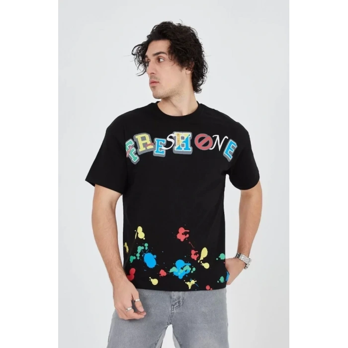 Erkek Baskılı Penye Thirt  iyah