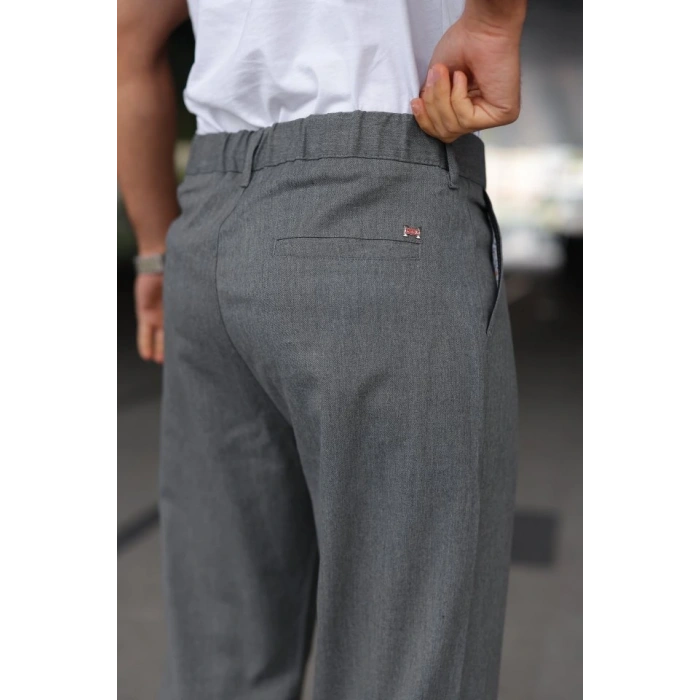 Erkek Beli astikli Baggy Pantolon