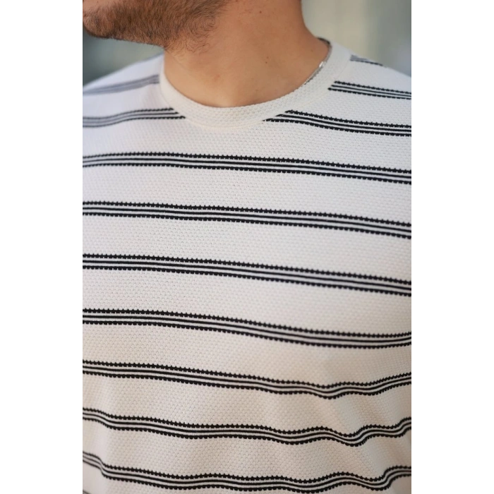 Erkek çizgili Kısa Kollu Tshirt