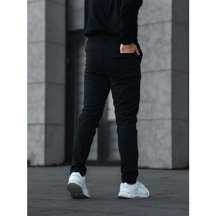 Erkek Diagonel ikro Dokulu Cepli Pantolon  iyah