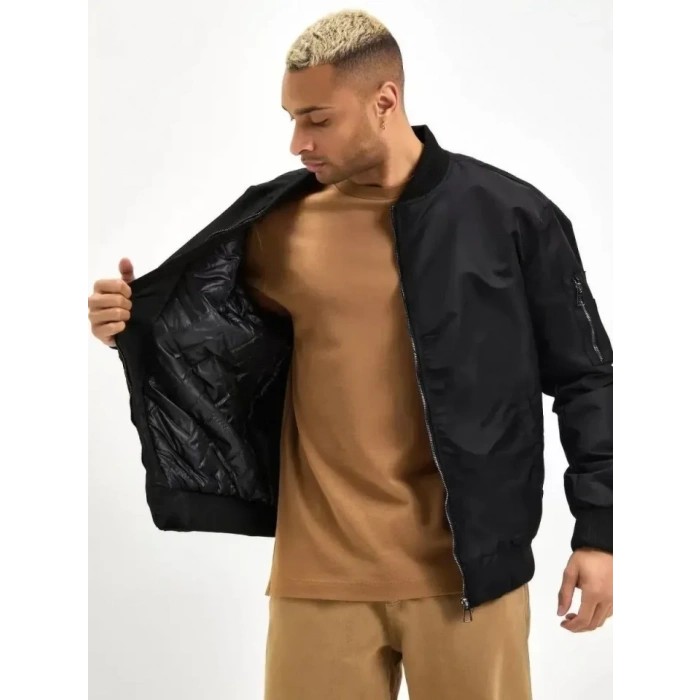 Erkek Düz Bomber Ceket  iyah