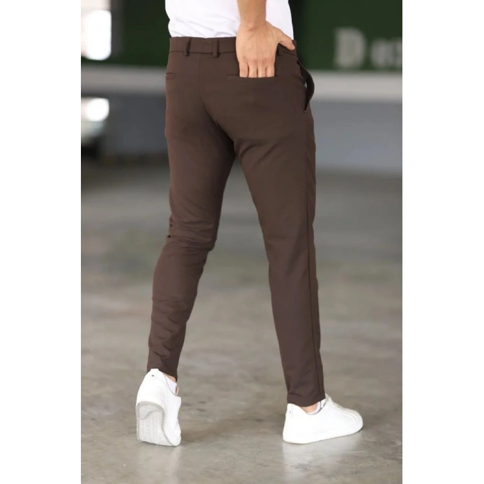 Erkek Düz Kesim Bilek Boy Kumaş Pantolon
