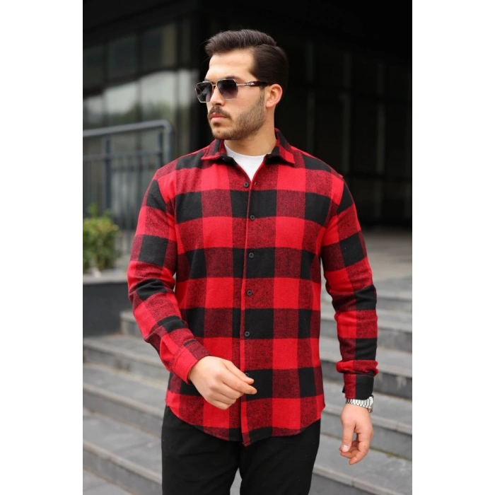 Erkek Ekose Desenli Oduncu Gömlek