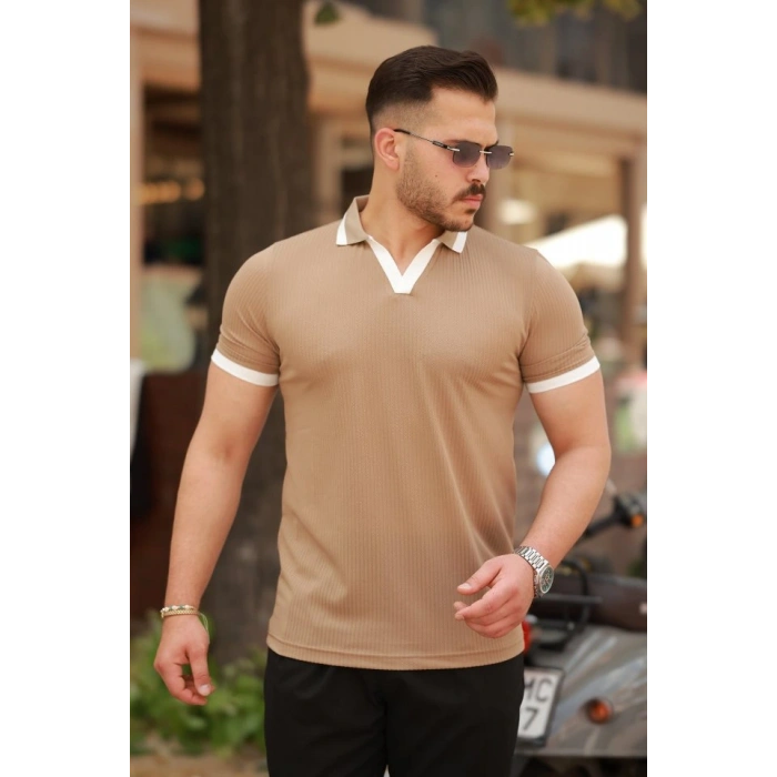 Erkek Hemşire Yaka Kısa Kollu Tişört