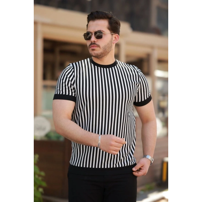 Erkek iyah Beyaz örme Pamuklu Kumaş Kısa Kollu Tshirt