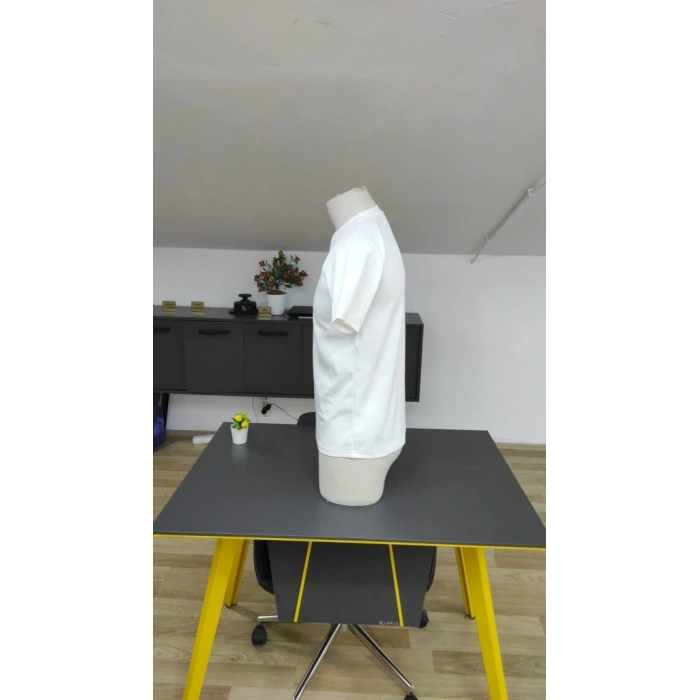 Erkek Kısa Kollu Bisiklet Yaka Burgu Tişört