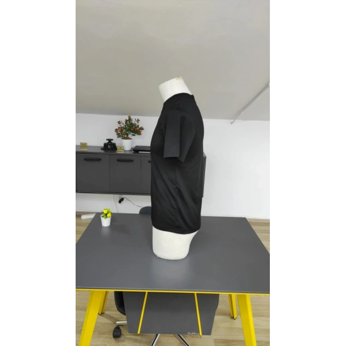 Erkek Kısa Kollu Bisiklet Yaka Burgu Tişört