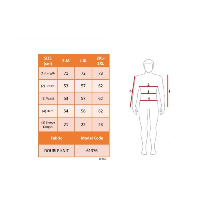 Erkek Kısa Kollu Bisiklet Yaka Iki Iplik Tişört