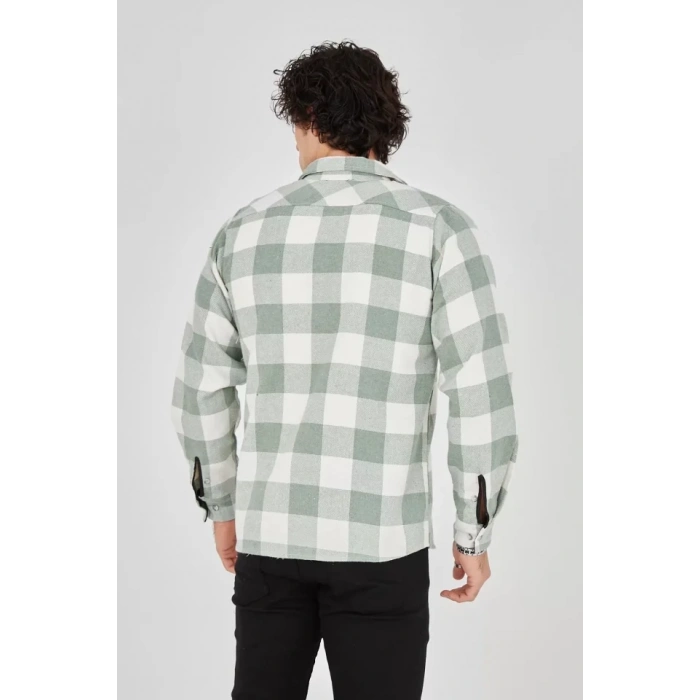 Erkek Oduncu Gömlek  Yeşil