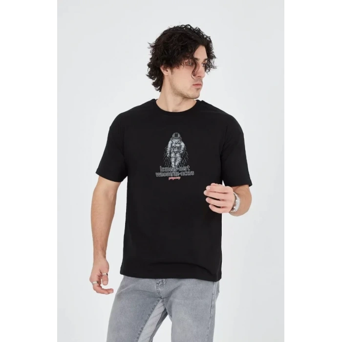 Erkek Penye Baskılı Thirt  iyah