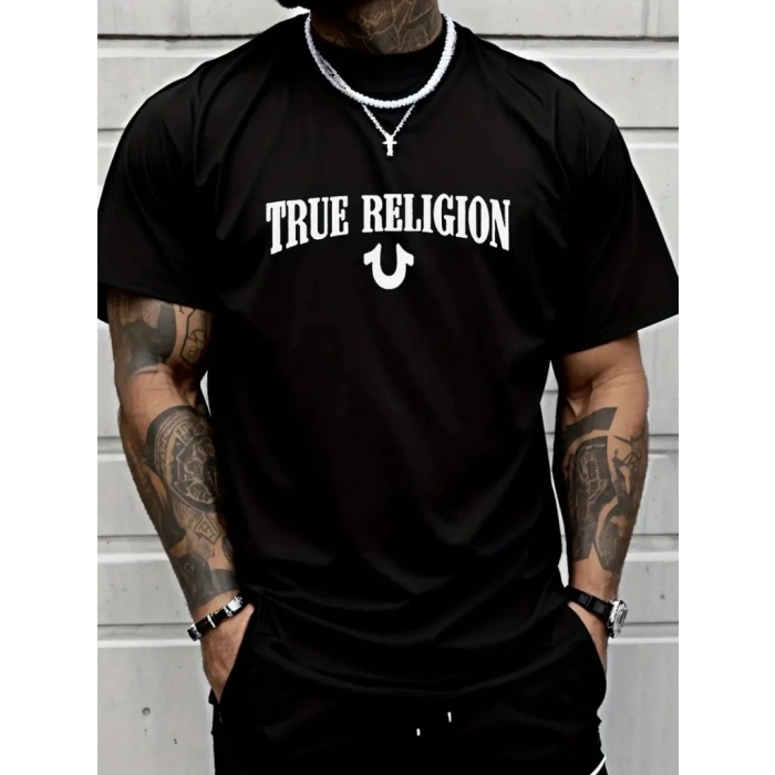 Erkek True Religion Baskılı Süprem Tshirt