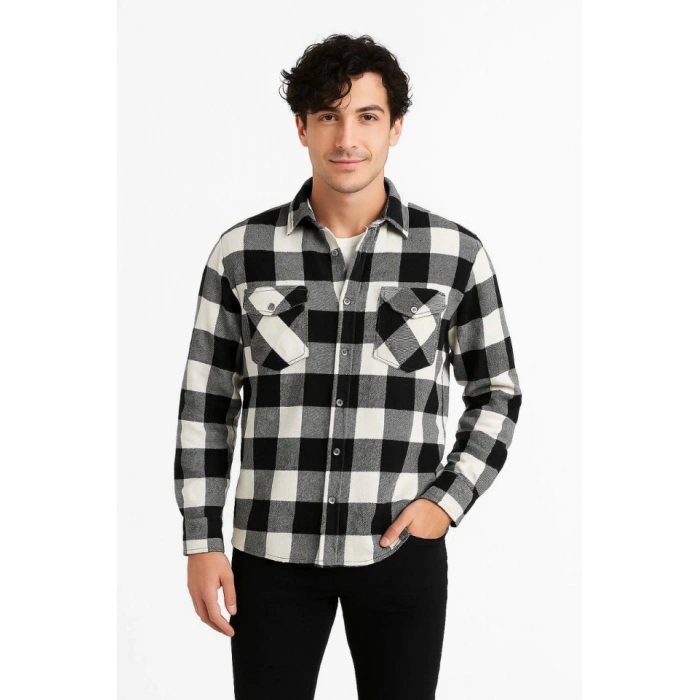 Erkek Uzun Kollu Oduncu Gömlek  iyah