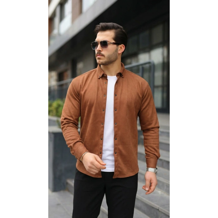 Erkek Uzun Kollu üet Gömlek