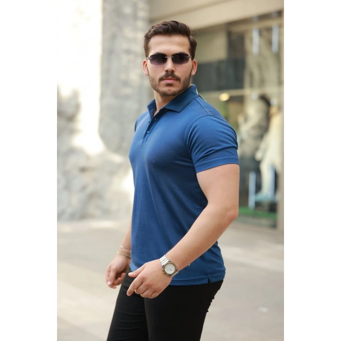 Erkek Yakalı Kısa Kollu Tişört