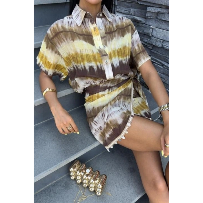 Gömlek Ve Eteği Aksesuarlı Takım 10211