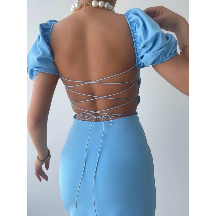 Hessen ırt Dekolteli Elbise