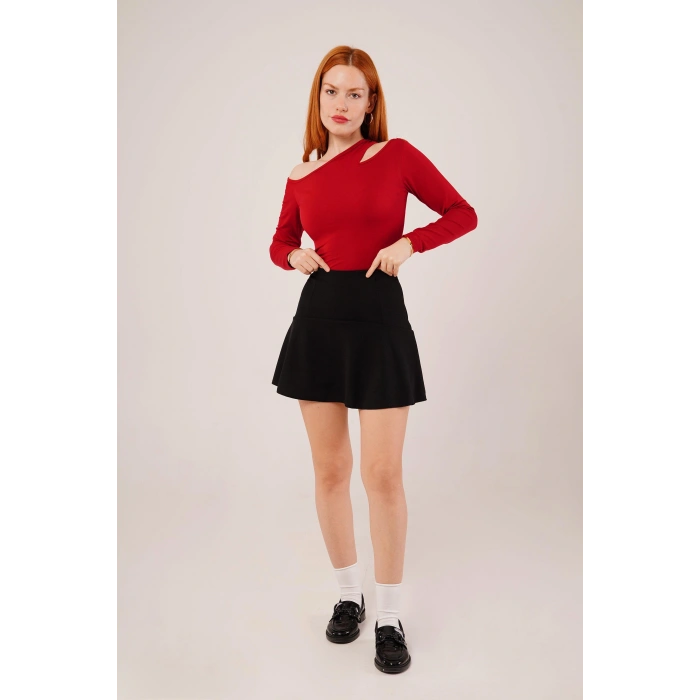 İçi Şortlu iyah Mini Etek