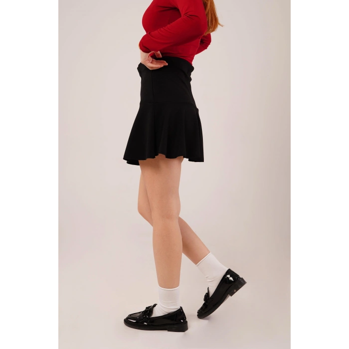 İçi Şortlu iyah Mini Etek