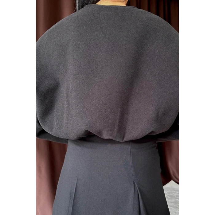 iyah Kısa Önü Fermuarlı Bomber Ceket