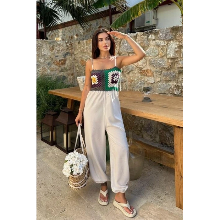 Jasmin Süzüneli Keten Tulum 128008