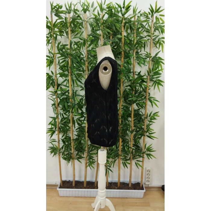 Kadın Askılı Yakalı Desenli Triko Bluz