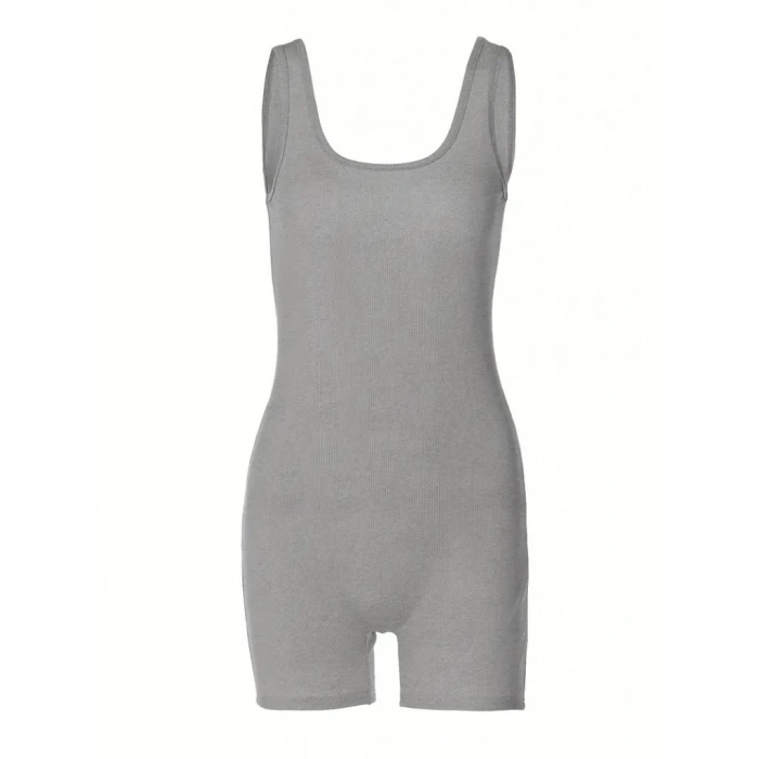 Kadın Kalın Askılı Bodycon Tulum