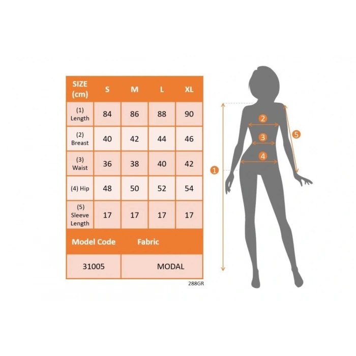 Kadın Kısa Kollu Bisiklet Yaka önden Düğmeli Modal Elbise