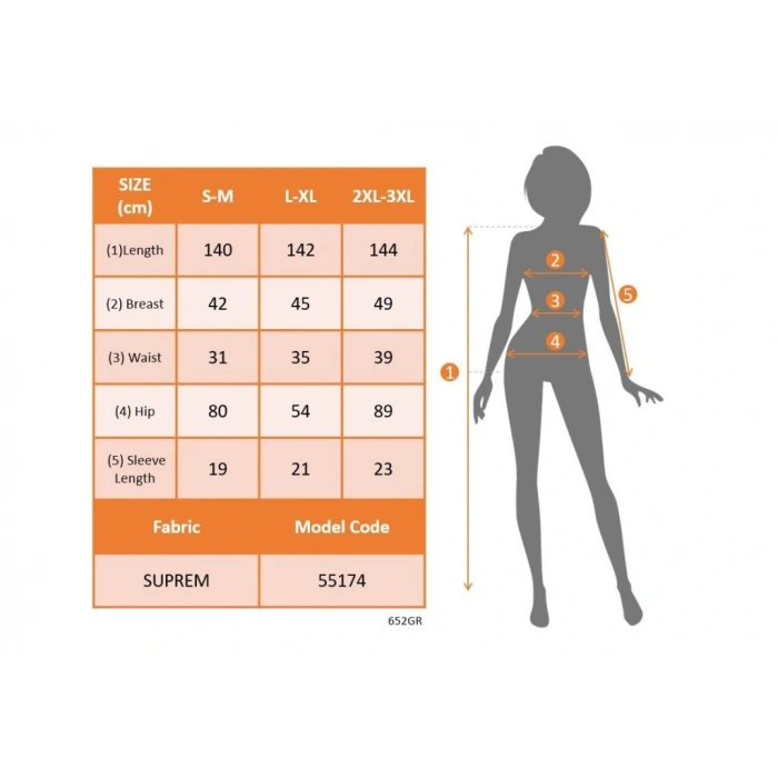 Kadın Kısa Kollu Kruvaze Yaka Beli Lastikli Süprem