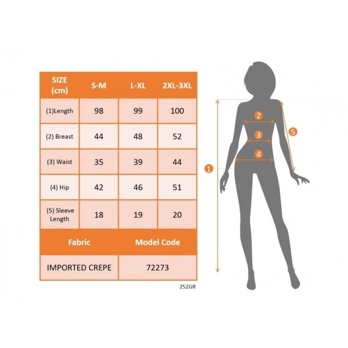 Kadın Kısa Kollu V Yakalı önden Fırfırlı Ithal Krep Elbise