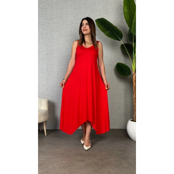 Kadın Omuz Askılı Toka Detay axi Boy Elbise