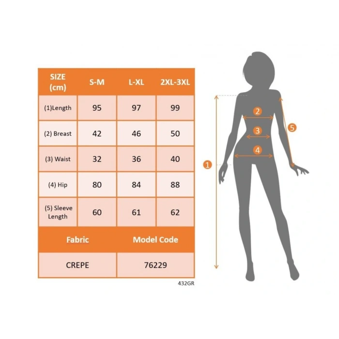 Kadın Uzun Kollu Kruvaze Yakalı Bel Korsajlı Mini Elbise
