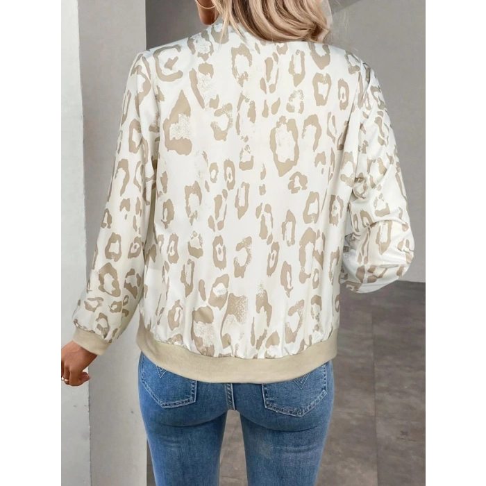 Kadın Uzun Kollu önden Fermuarlı Modal Ceket