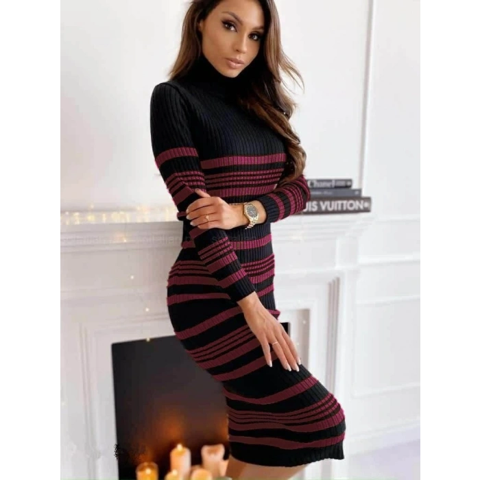 Kadın Uzun Kollu Triko Elbise