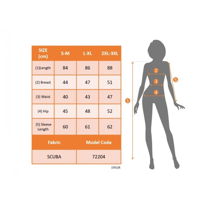 Kadın Uzun Kollu Yuvarlak Yaka Dekolteli Taşlı Dalgıç Elbise