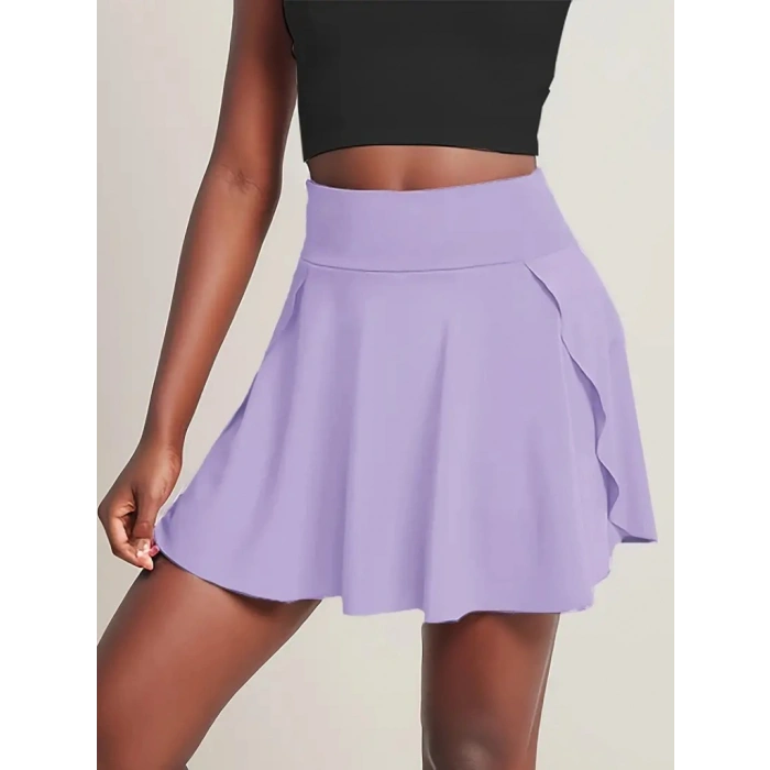 Kadın Yüksek Bel Cepli Sandy Short Etek