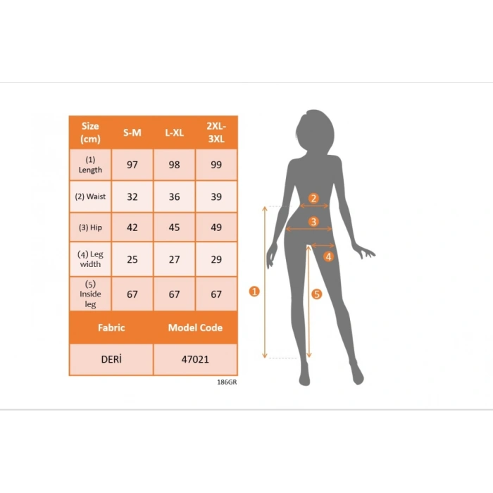 Kadın Yüksek Bel Dantel Detaylı Deri Tayt