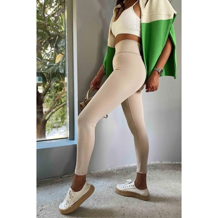 Kadın Yüksek Bel Içi şardonlu Fırsat ürün Toparlayıcı Tayt