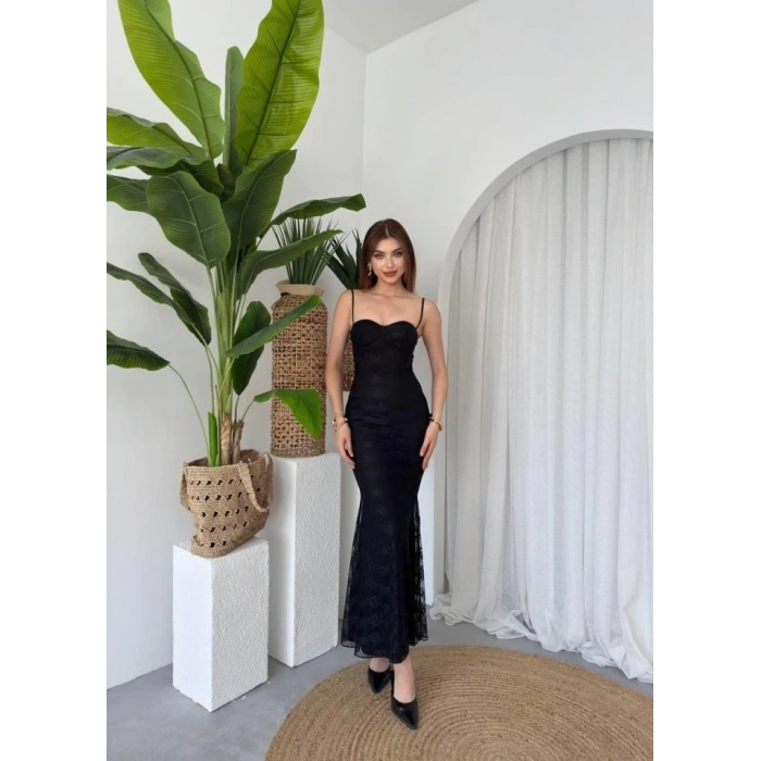 Kalıse İp Askılı Elbise