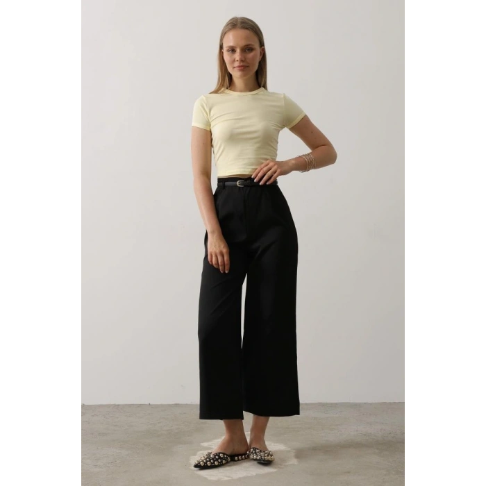 Kemer Pens Detaylı Pantolon  iyah
