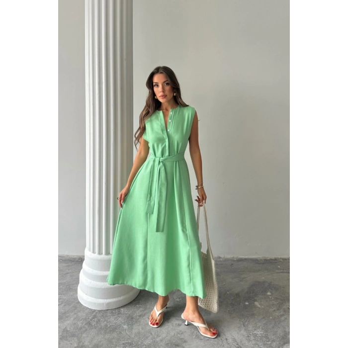 KETEN EBİSE KOSUZ BE BAĞAAI AXİ EBİSE  Yeşil