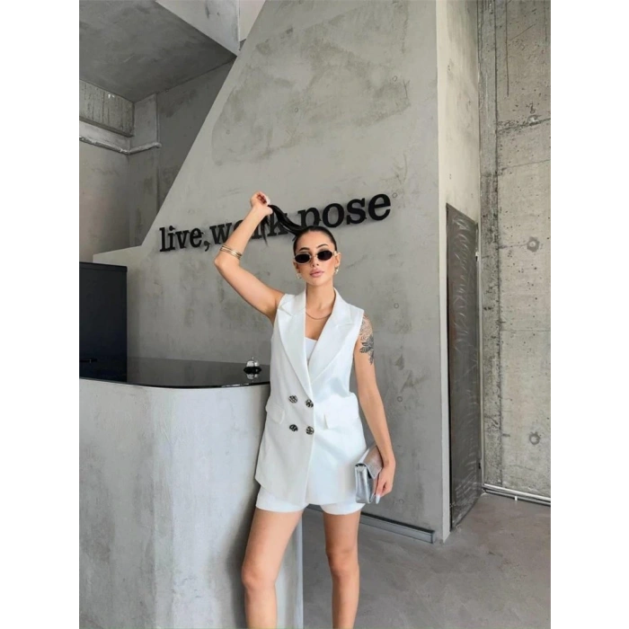 KETEN YEEK  ŞORT TAKI  Beyaz