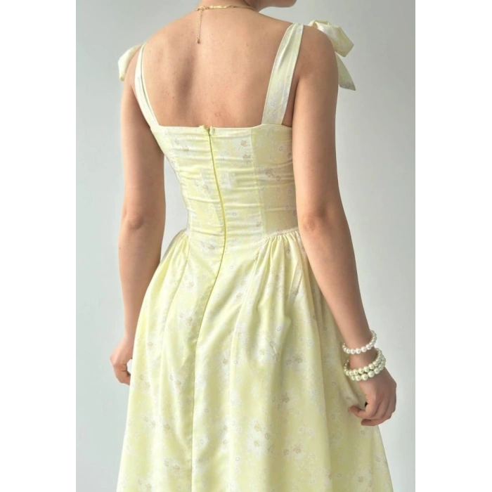 Khalesı Omuz Bağlamalı Elbise